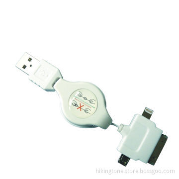 Multifunctional Retractable Data Sync and Power Charger USB Cable for iPhone